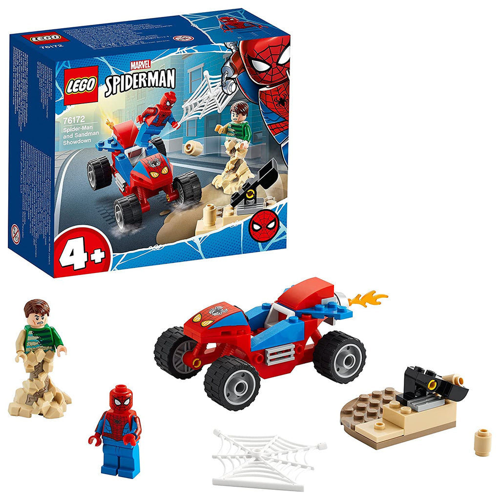 Lego Spiderman And Sandman Showdown