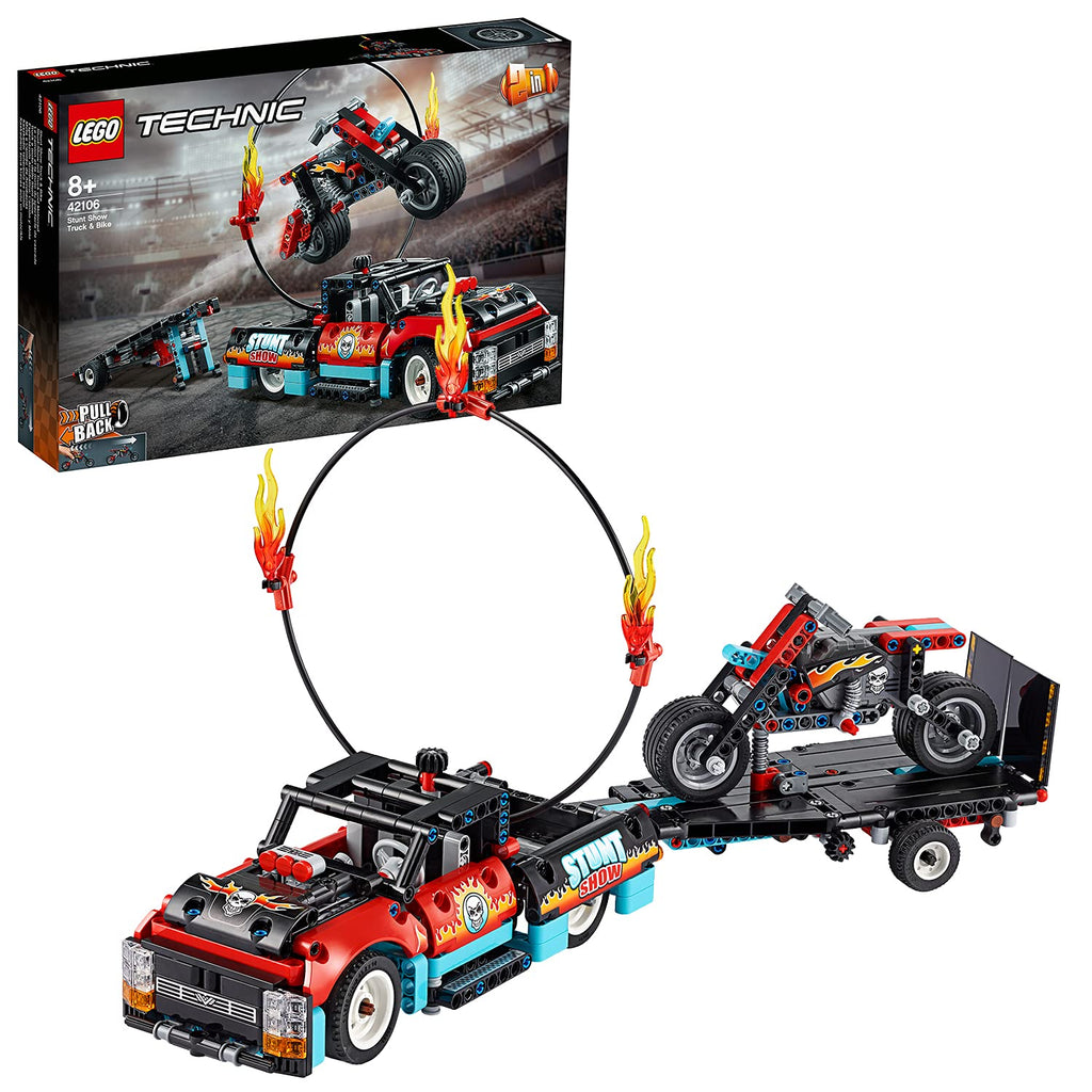  Lego Technic Stunt Show Truck & Bike 