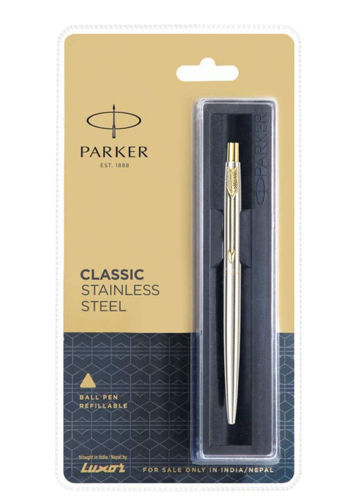 Parker Classic Stainless Steel Ball Pen (Golden)