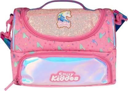 Smily Kiddos Double Compartment Holographic Lunch Bag
