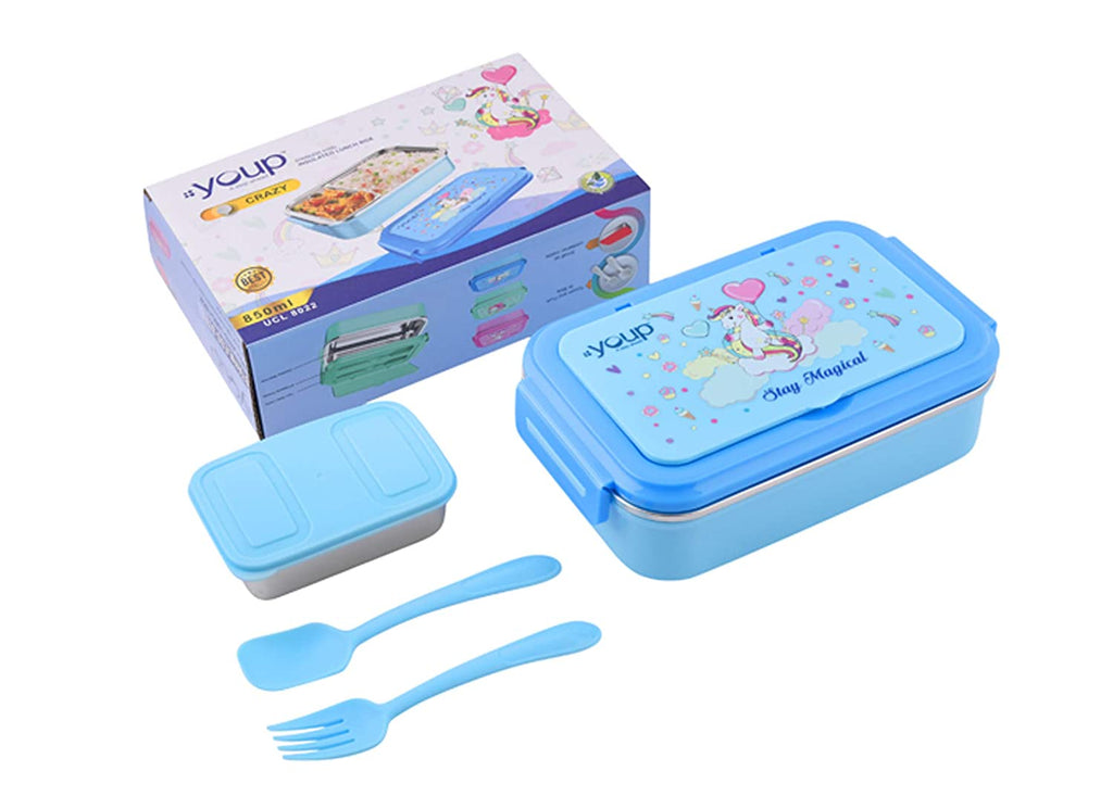 Youp Insulated Lunch Box Unicorn (Blue)