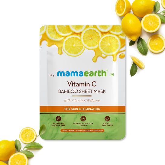 Mamaearth Bamboo Sheet Mask Vitamin C ( 25g )