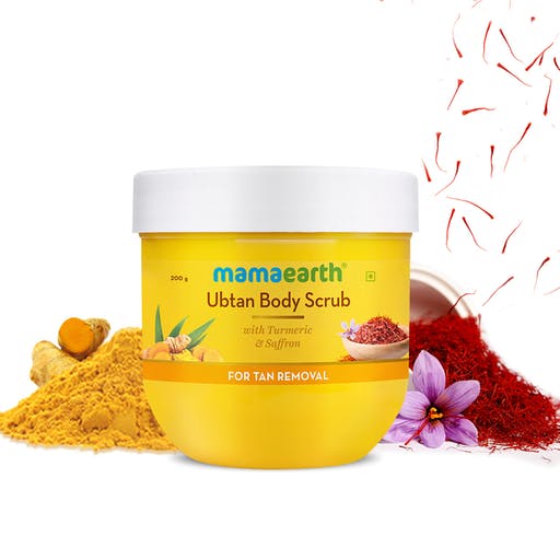 Mamaearth Ubtan Body Scrub With Turmeric & Saffron ( 200g )
