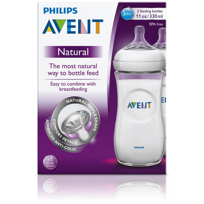Philips Avent Natural Feeding Bottles 2Pcs (330ml/11oz)